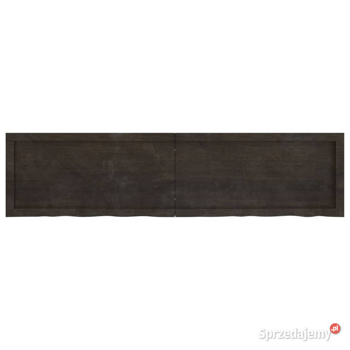 Blat stołu ciemnobrązowy 160x40x24 lite drewno Warszawa