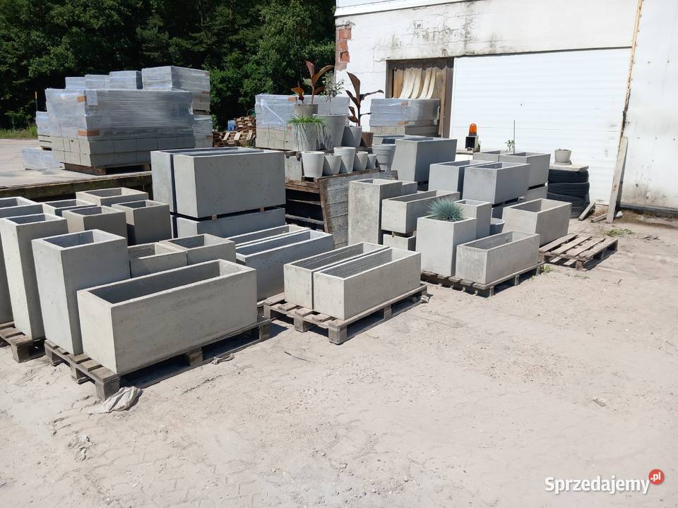 Donice u doniczki betonowe sprzedam