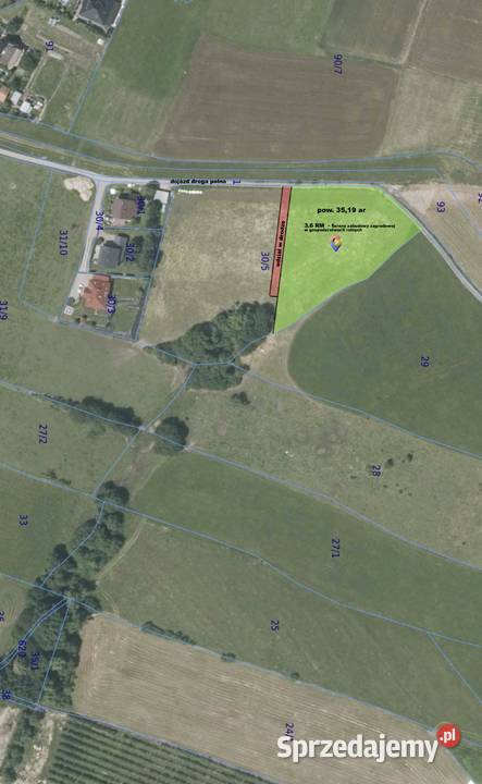 Działka rolna pow 3519 ar Klimkówka Librantowa