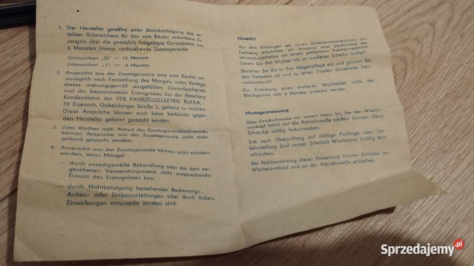 TRABANT 601 P70 600 500 WARTBURG 311 353 NOWE dolnośląskie