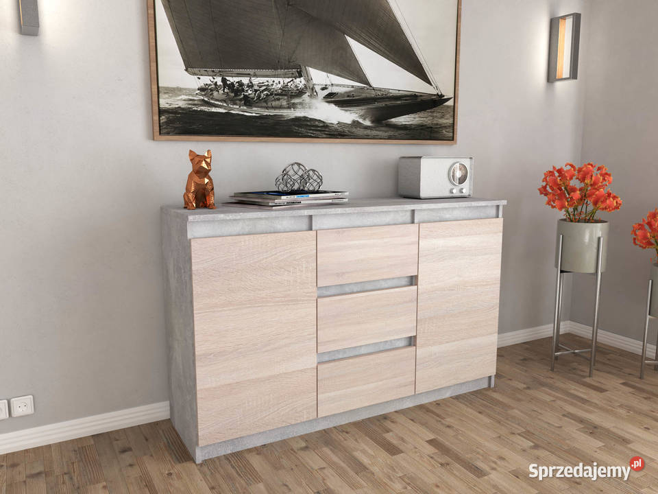 Komoda Młodzieżowa Wąska 120 3 Szuflady Rtv sprzedam