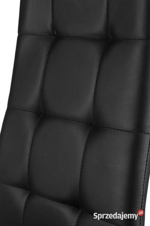 Zestaw 4 krzeseł do salonu szara ekoskóra Bielsk Podlaski