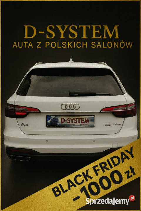 Audi A4 2020 Salon Polska 1Właściciel ledy czujnik martwego pola Białystok