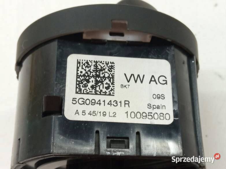 PRZEŁĄCZNIK ŚWIATEŁ 5G0941431R Volkswagen TCross Panele sterowania, przełączniki