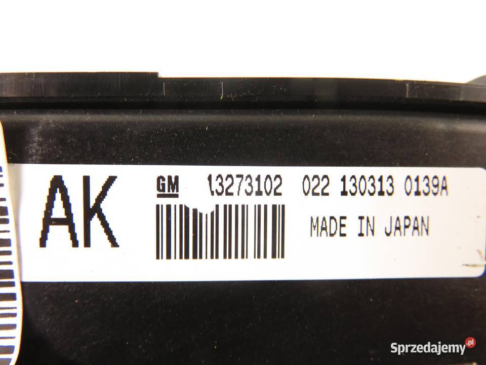 KLIMATRONIK OPEL INSIGNIA A Sports Tourer G09 Panele sterowania, przełączniki