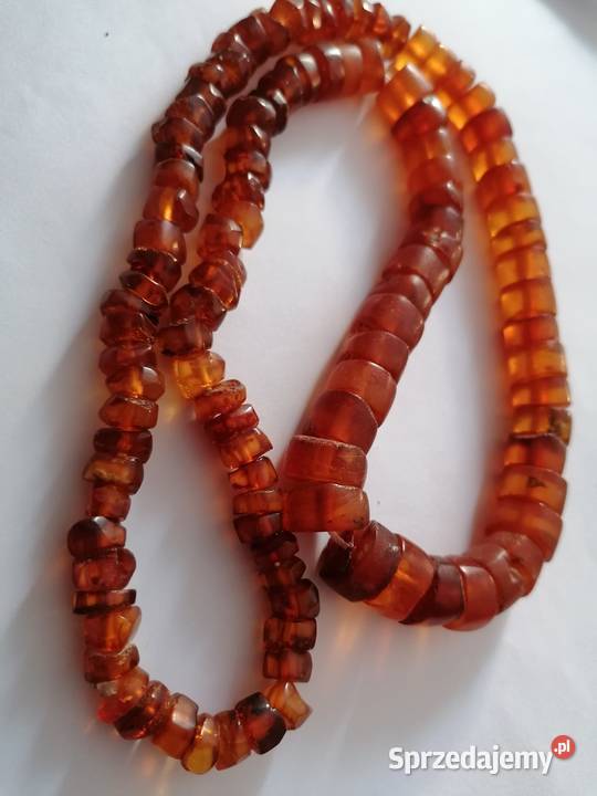 Stary Naszyjnik Bursztyn Vintage Białystok