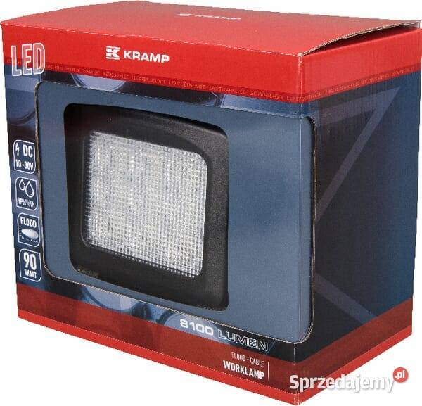 Lampa robocza LED kwadratowa 90W 8100 lm 1030V sprzedam