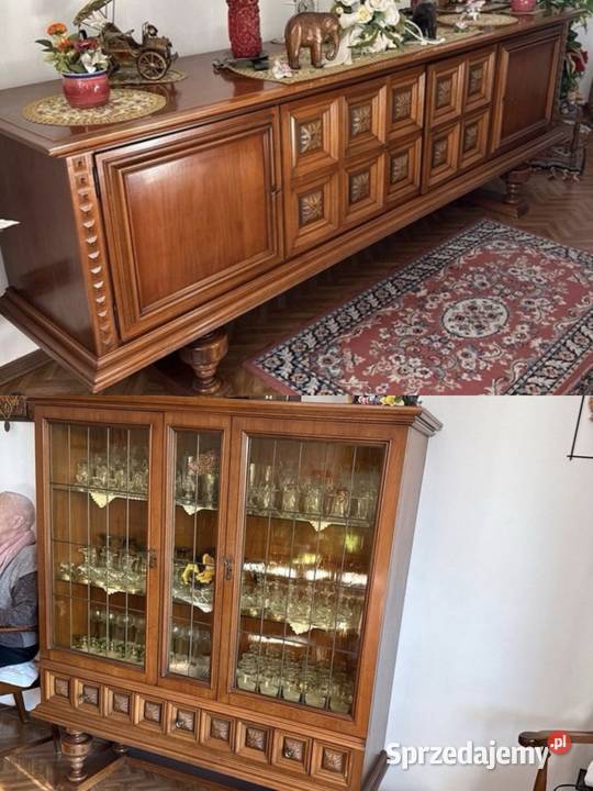 Zestaw do salonu z litego drewna dębowego Meble do salonu Grodzisk Mazowiecki