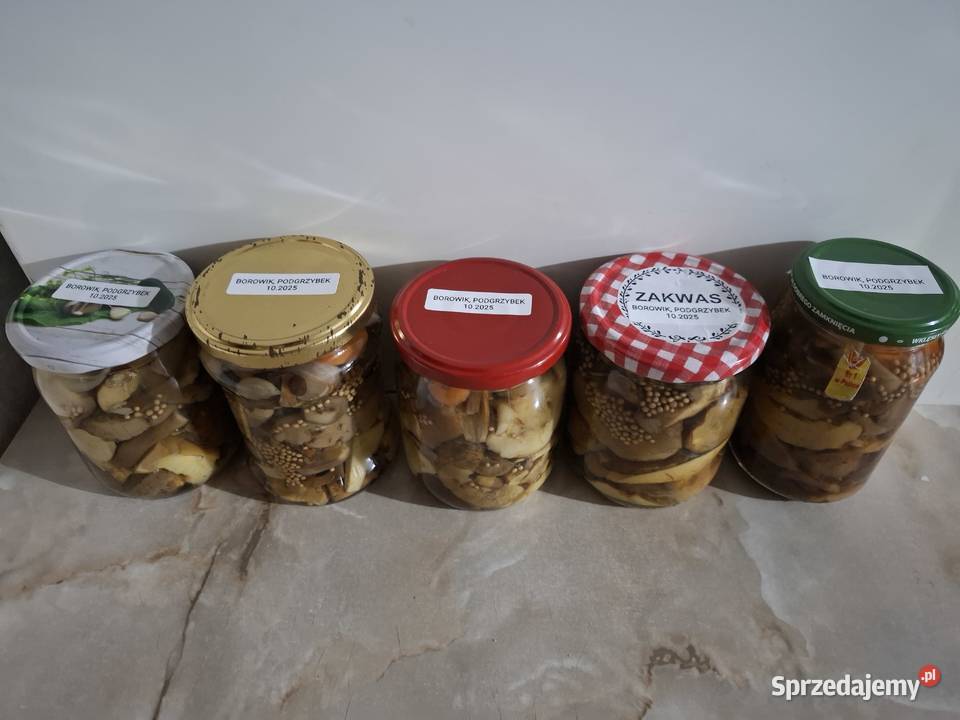 Borowiki podgrzybki marynowane w zalewie octowej śląskie