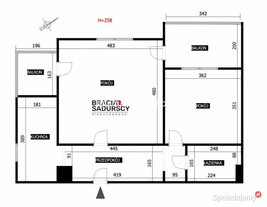 Do sprzedaży mieszkanie Kraków 5707m2 2pokojowe własność