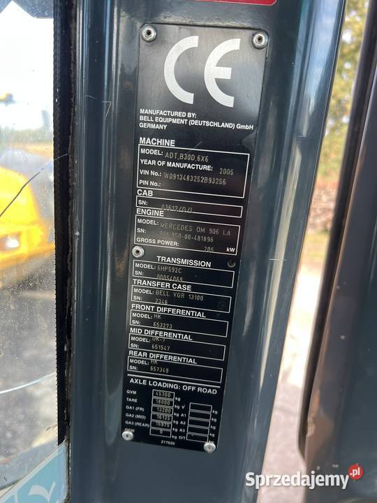 Wozidło przegubowe Bell B30D Zator