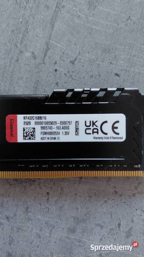 Pamięć RAM 16 GB DDR4 FURY Pojemność 16GB Sztombergi