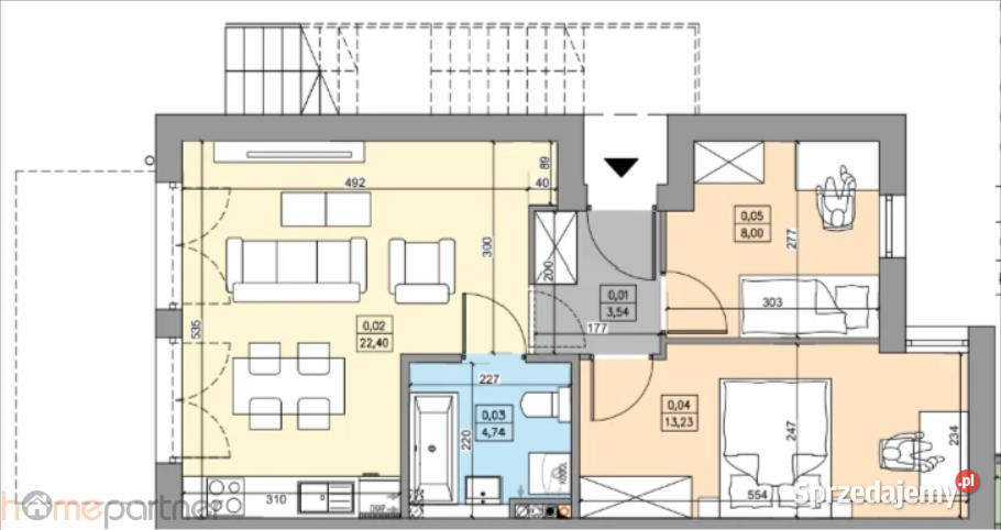 sprzedaży mieszkania 5573m2 3 pokoje Wrocław balkon