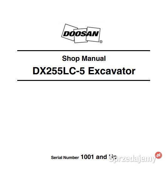 Doosan DX225LC5 instrukcja obsługi instrukcja Kielce sprzedam