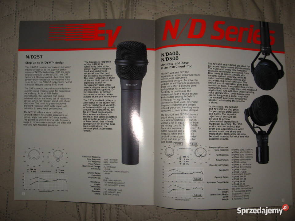 ElectroVoice brochures catalogs lot katalogi Kępice