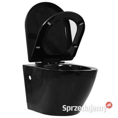 vidaXL Wisząca toaleta bez kołnierza ceramiczna