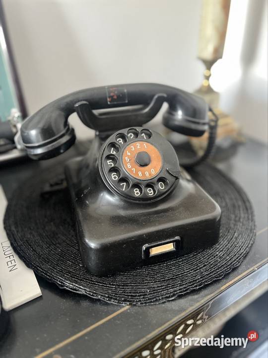 Antyk analogowy bakelitowy telefon Post W48 Płock