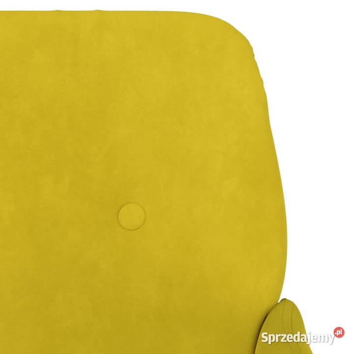 Fotel żółty 62x79x79 obity aksamitem WM351410 Fotele Warszawa