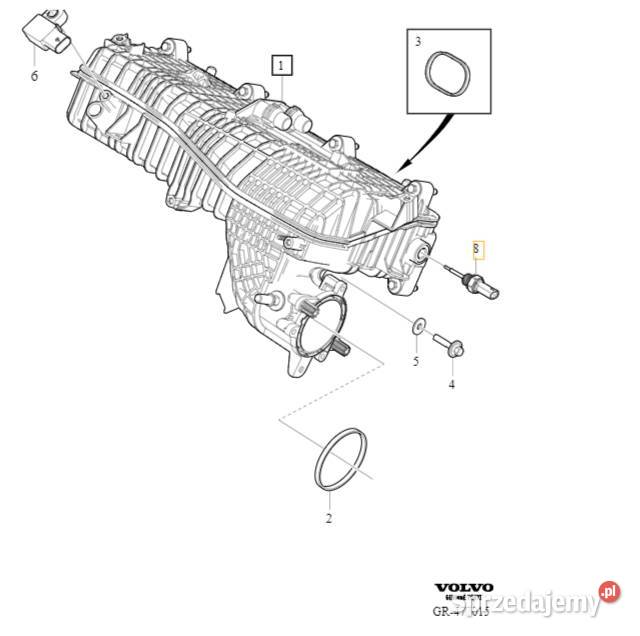 VOLVO S60 V60 S90 V90 XC40 XC60 XC90 czujnik Bielany Wrocławskie