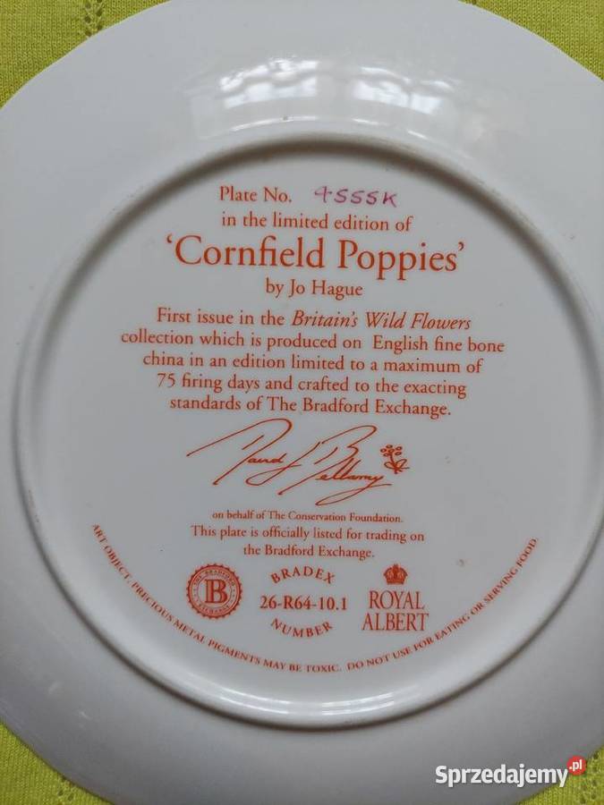 Kolekcjonerski talerz Royal Albert Chełm