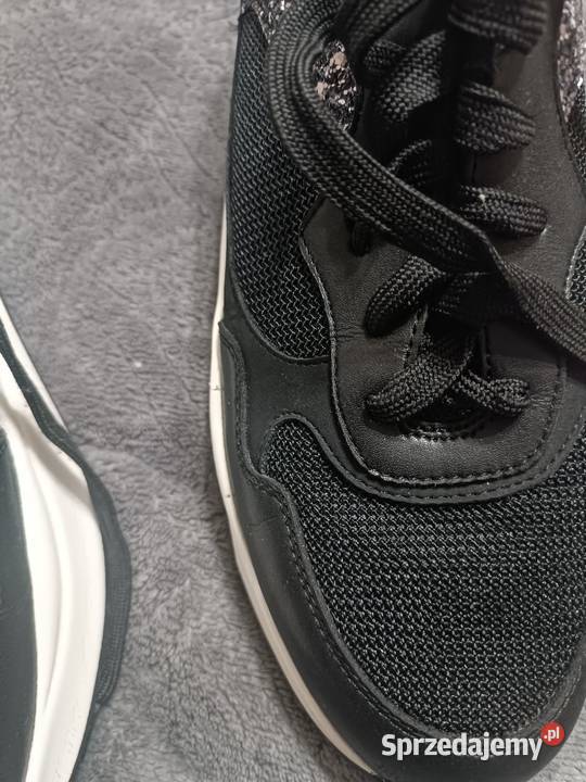 Sneakersy Liu Jo czarne z brokatowym logo inna Obuwie sportowe Katowice