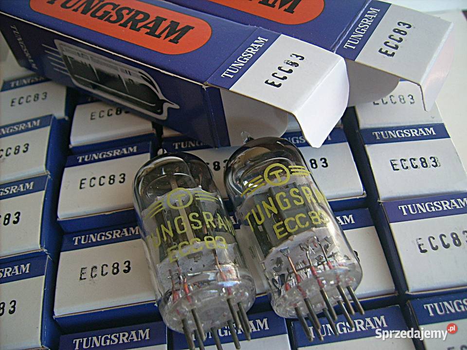 ParaECC83 TUNGSRAM NOS 12AX7 E83CC 1975 Mocne