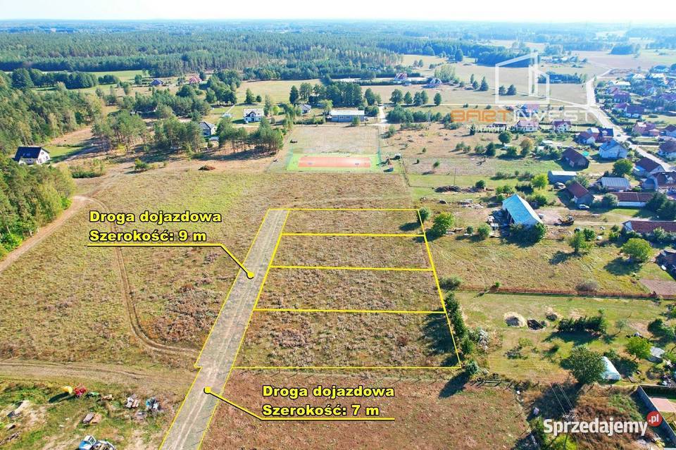 Działki budowlane koło Szczytna Płozy