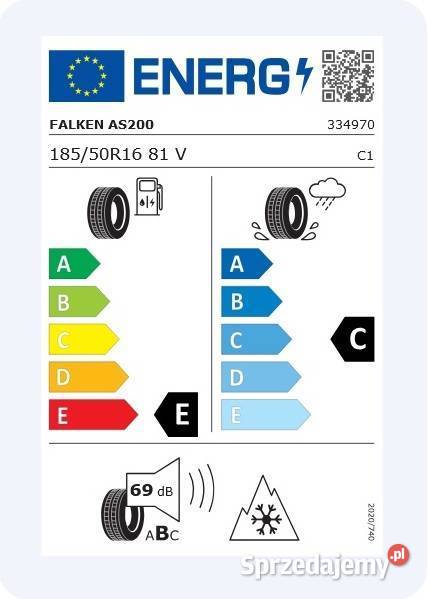 Opony całoroczne Falken Euroall Season 19550R16 Zamość