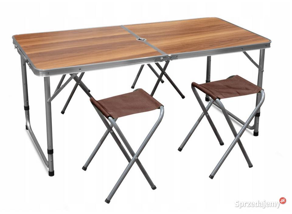STOLIK TURYSTYCZNY SKŁADANY 4 KRZESŁA zestaw Choroszcz