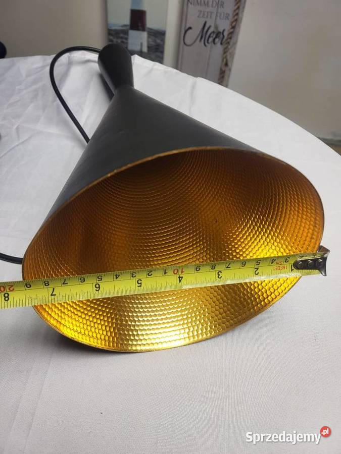 Designerska lampa wisząca Loft Czarny Stożek Zakliczyn