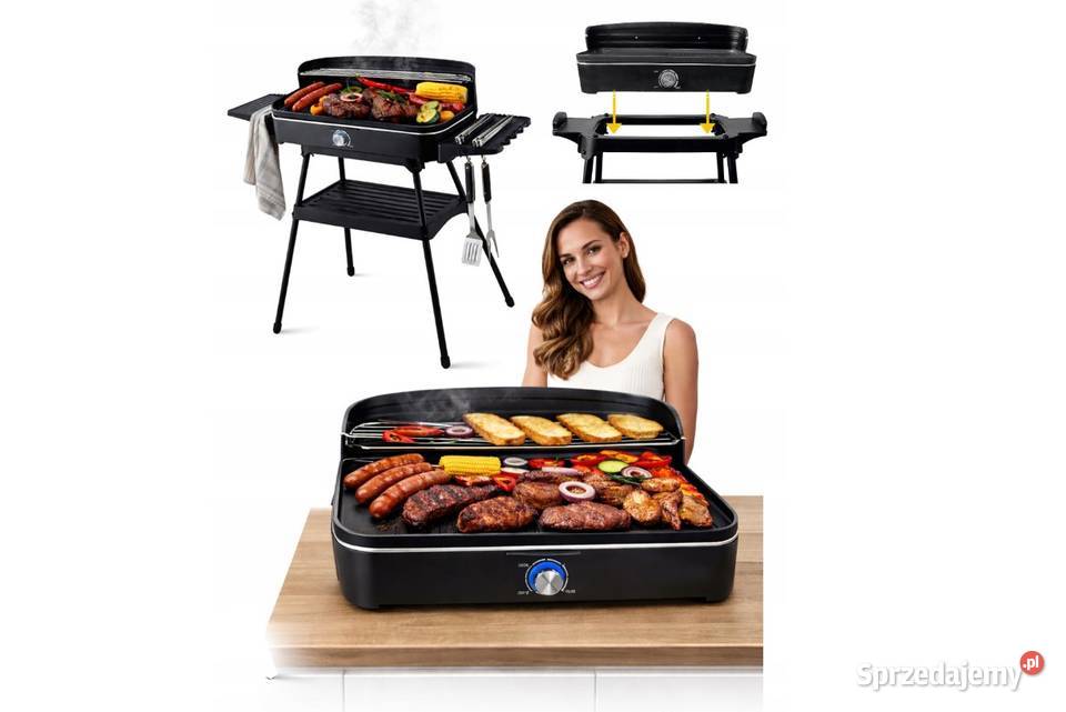 GRILL ELEKTRYCZNY 2W1 STOJĄCY STOŁOWY NA BLAT małopolskie Skawina