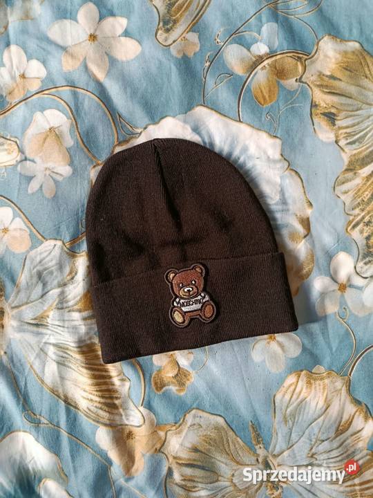 Czapka zimowa Moschino kolor czarny UNI Nakrycia głowy Białystok