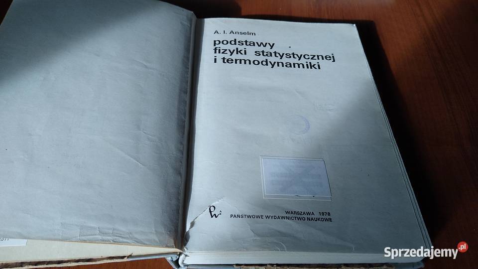 Podstawy fizyki statystycznej i termodynamiki A