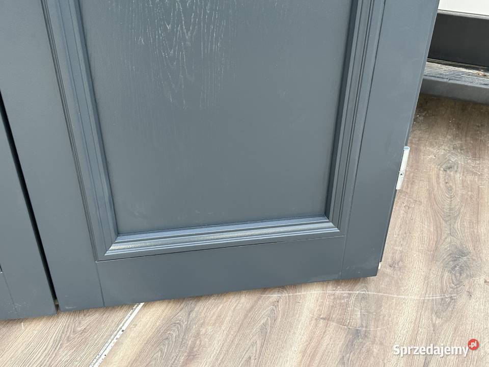 Drzwi zewnętrzne dostępne ręki antracyt 128x210 Drewno