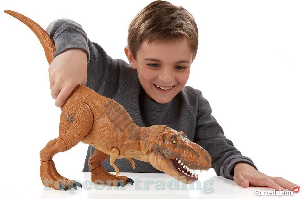 Duży Dinozaur TYRANOZAUR Interaktywny Dźwięk Mogilany