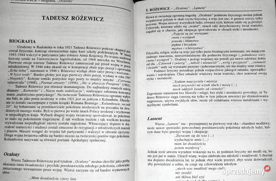 Ściąga 6a Polska literatura współczesna do 1956 Chełm