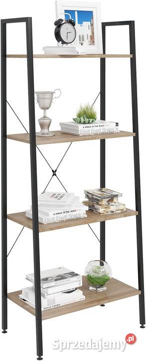 Półki drewniana na stelażu metalowym Woltu Regały Żary sprzedam