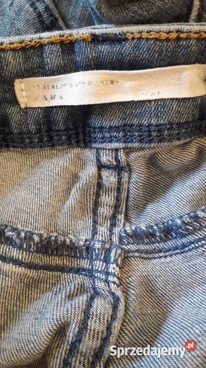 Jeansy damskie z dziurami Zara XS Rozmiar 34(XS)
