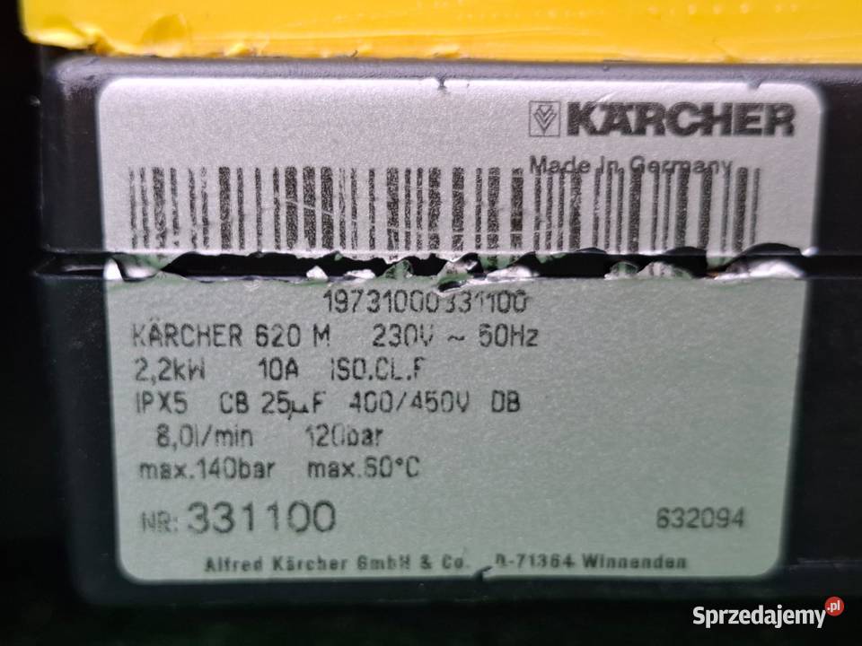 Myjka Karcher K 620 M głowica aluminiowa Myjki ciśnieniowe Radom sprzedam