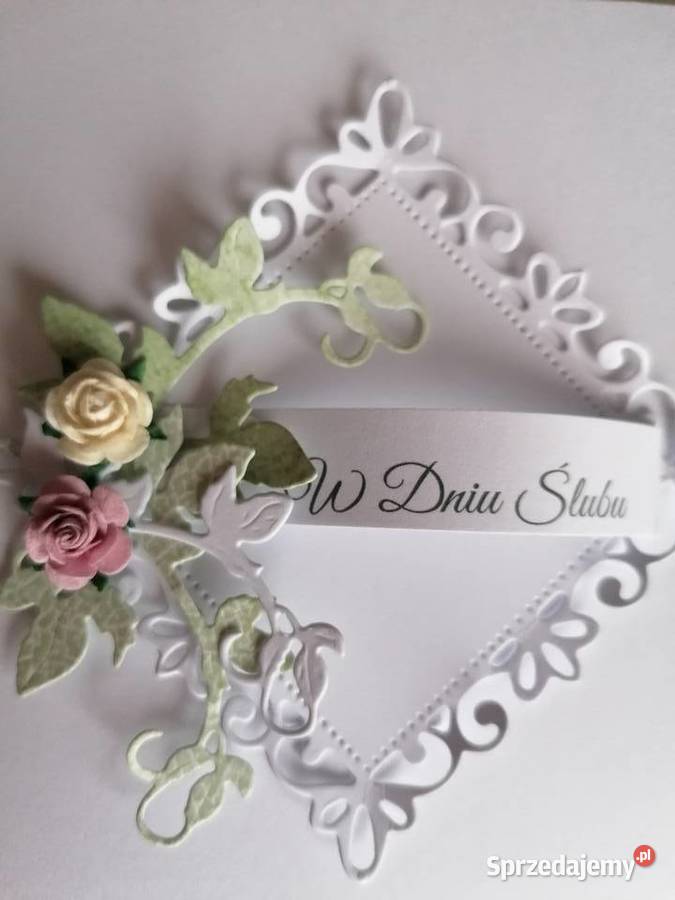 Kartka ręcznie wykonana w pudełku Strzebiń