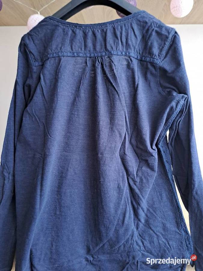 Bluzka Granatowa z koronką dolnośląskie