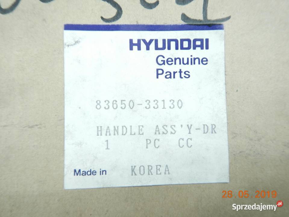 KLAMKA DRZWI LEWY TYŁ HYUNDAI SONATA 8893 osobowe sprzedam