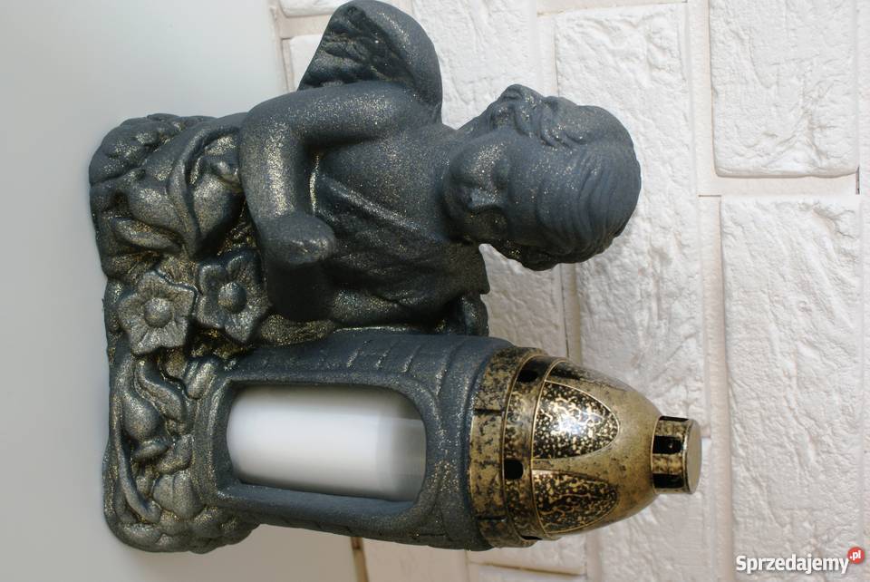 ZNICZE LAMPIONY FIGURKI w kształcie ANIOŁKA śląskie