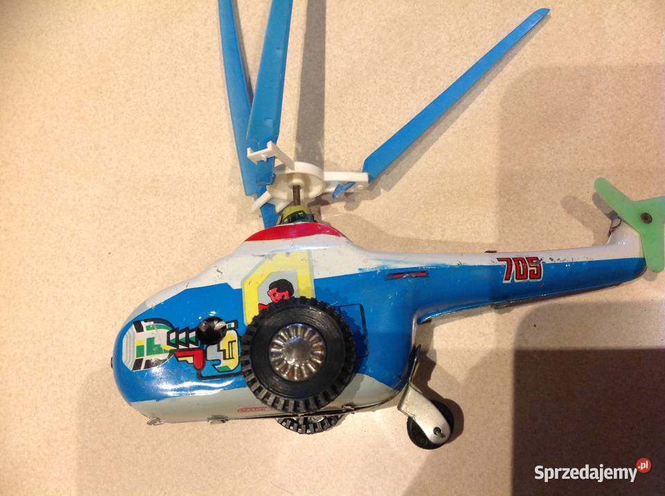 Stary Helikopter metalowy Zabawka lubuskie Nowa Sól