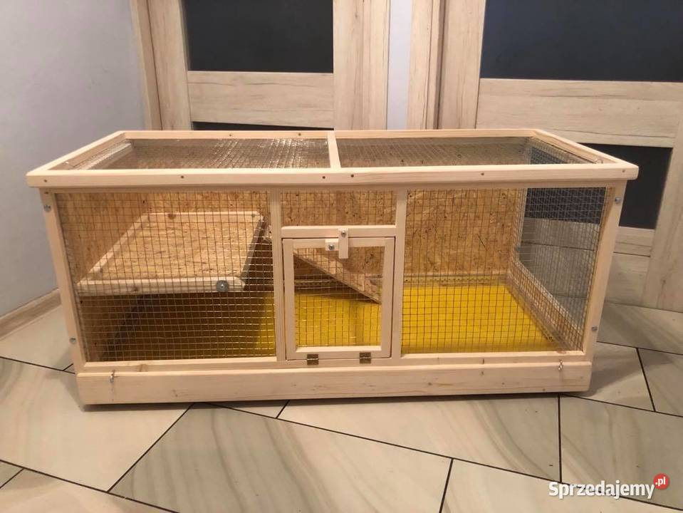 Klatka drewniana zagroda królika świnki morskiej Dla gryzoni