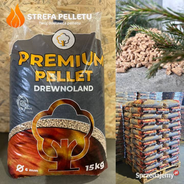 Drwnoland Premium Pellet sosnowy klasa A1 Klimontów sprzedam