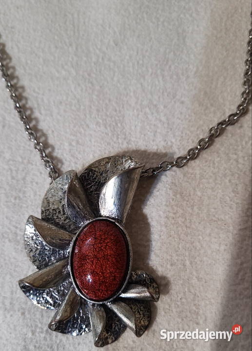 Naszyjnik oksydowany kwiat Radom