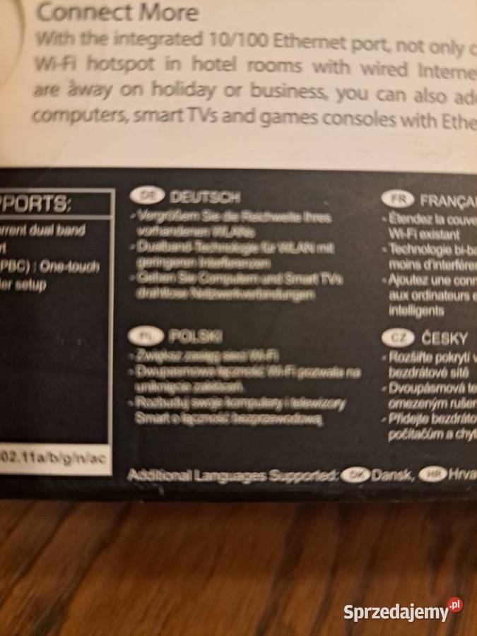 Wzmacniacz sygnału AC1200 WIFI 80211 Krępiec