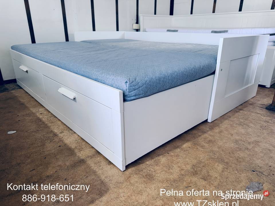 IKEA BRIMNES Leżanka Łóżko z 2 szufladami 2 Rybnik