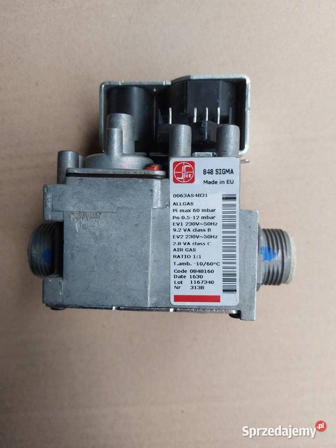 Zawór gazowy 848 sigma wiessman buderus Jordanów
